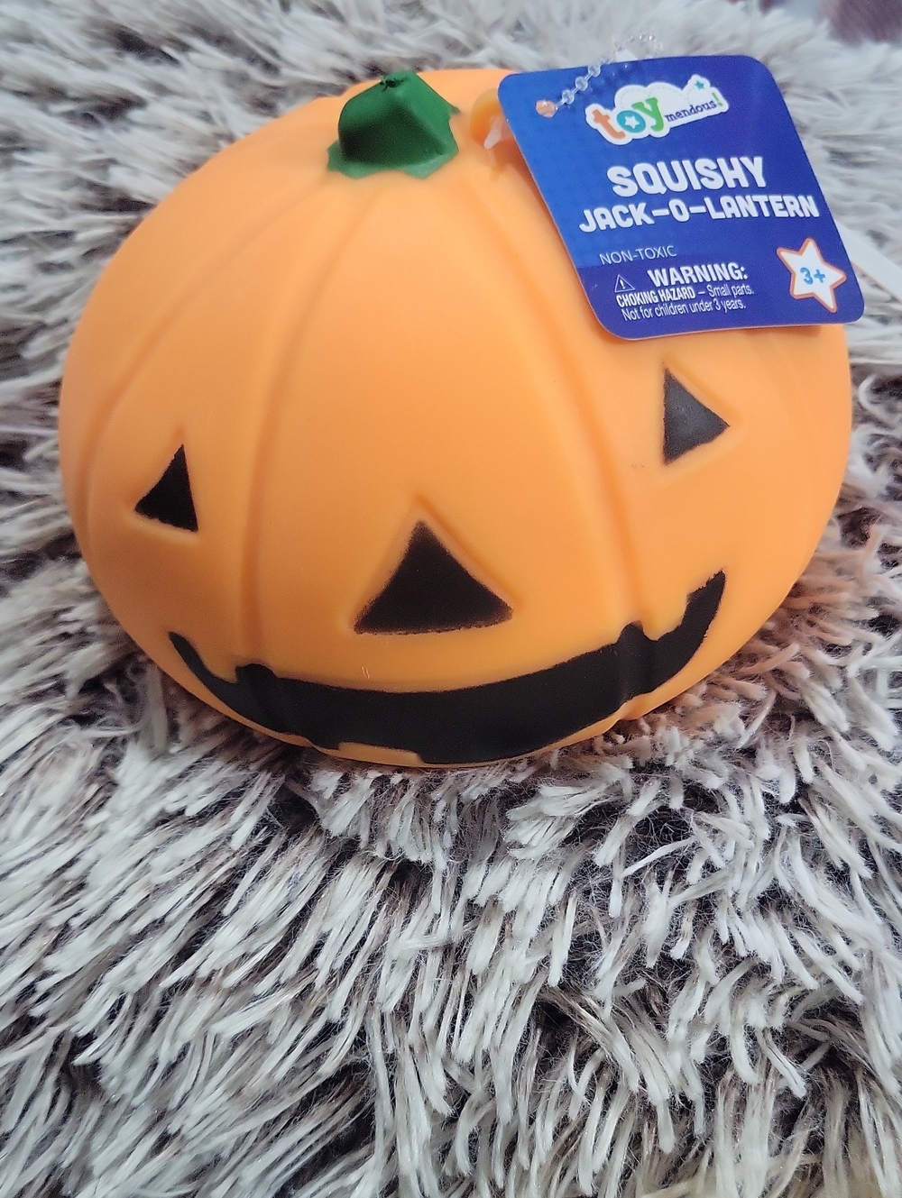 Brand New! Squishy Jack-O-Lantern Pumpkin
